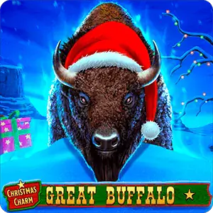 Great Buffalo Christmas Charm