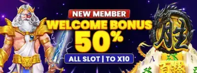 WELCOME BONUS 50%